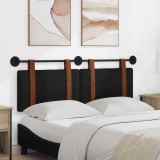 vidaXL Cap de pat suspendat Pe perete Negru 120 x 40 cm Lemn compozit 42031425