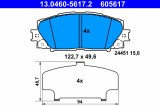 ATE 13.0460-5617.2 set placute frana,frana disc