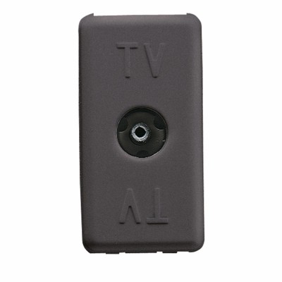Priza TV direct Gewiss System SY/BK GW21228-1BL, incastrata, modulara - 1, neagra foto