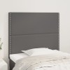 VidaXL Tăblii de pat, 2 buc, gri, 100x5x78/88 cm, piele ecologică 3116280