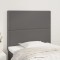 vidaXL Tăblii de pat, 2 buc, gri, 100x5x78/88 cm, piele ecologică 3116280