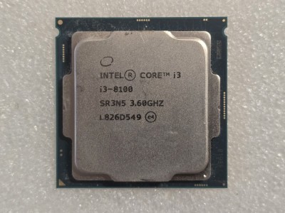 Procesor Intel Core i3-8100, 4-Cores, 3.60GHz, 6MB Cache, Generatia a 8-a Coffee Lake foto
