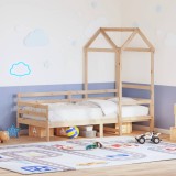 VidaXL Pat de zi cu acoperiș, 90x200 cm, lemn masiv de pin