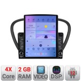 Navigatie Peugeot 607 Android radio gps internet quad core 2+32 ecran vertical 9.7&quot; Kit-607+EDT-E708 CarStore Technology