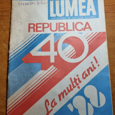 revista lumea 1 ianuarie 1988 - nr. de anul nou