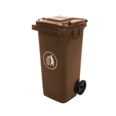 Container deșeuri 120L maro foto
