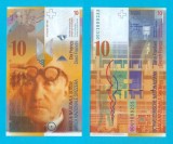 Elvetia (pick 67) 10 Francs 2000 UNC serie: 00U1000255 ; Le Corbusier