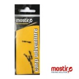 VARTEJ CU AGRAFA RAPIDA MOSTIRO SI SIGURANTA MAT BLACK NR 8 5BUC