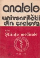 Analele Universitatii din Craiova, seria Stiinte Medicale, Vol. VII-1982 foto