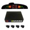 Kit x 4 senzori de parcare 22 mm cu display 12V Parking Assistant negru