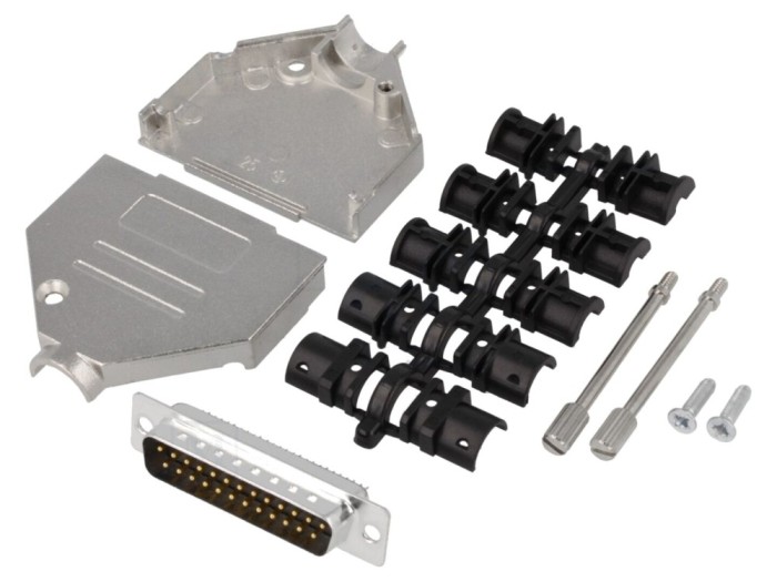 Conector D-Sub 25P Tată pe cablu
