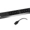 PDU BACHMANN, 1U pt. rack 19 inch, 8 prize IEC, intrare IEC, max 10 A, cablu 2 m, negru, &quot;333.54&quot; (timbru verde 4 lei)