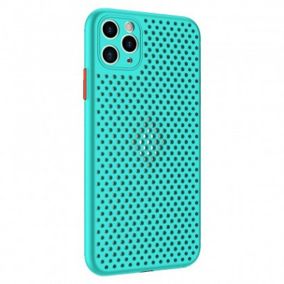 Husa Capac Silicon Breath, Apple iPhone 12 Pro Max Turquoise foto