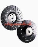 Taler suport fibrodisc 115 mm, prindere M14, cu nervuri pentru ventilatie