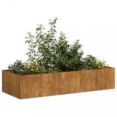 vidaXL Jardinieră Rusty 200x80x40 cm Oțel pentru intemperii 860758 foto