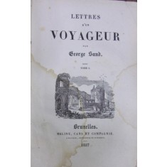 LETTRE D&#039;UN VOYAGEUR de GEORGES SAND