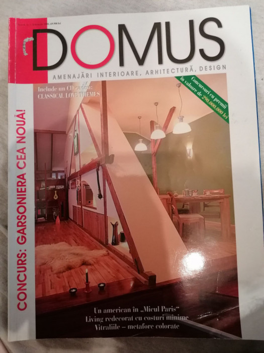 Revista DOMUS - Amenajari interioare , Arhitectura , Design Nr 3 Feb 2002