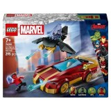 LEGO&reg; Marvel - Masina lui Iron Man si Black Panther vs. Hulk cel rosu, 76310, 295 piese