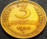 Cumpara ieftin Moneda istorica 3 COPEICI - URSS / RUSIA, anul 1940 * cod 665 A, Europa