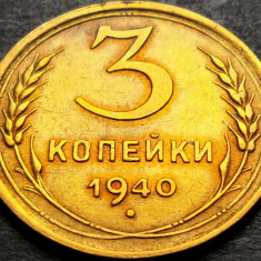Moneda istorica 3 COPEICI - URSS / RUSIA, anul 1940 * cod 665 A