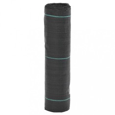 vidaXL Membrană antiburuieni, negru, 0,5x100 m, PP