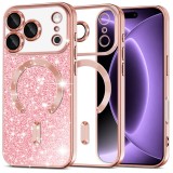 Asteroid GSM - Luxury Glitter MagSafe - iPhone 18 Pro / iPhone 17 Pro - Rose Gold