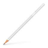 Creion Grafit Faber-Castell Sparkle, Duritate Mina B, Alb Cocos, Faber Castell