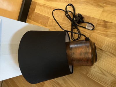 Veioza negru cu auriu foto