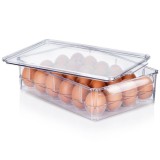 Cutie Organizator Pentru 24 Oua, Vilde, 32x21x8cm, Plastic, Transparent Handy KitchenServ