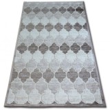 Covor acril Yazz 3766 bej &icirc;ntunecat și maro Moroccan clover Trellis, 200x290 cm