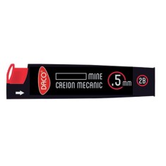 Mine Creion Mecanic DACO, 2B, 0.5 mm, 20 Buc/Set, Set Rezerve Creioane Mecanice 2B, Set Mine pentru Creioane Mecanice 2B, Rezerva Creion Mecanic 0.5 m foto