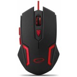 Mouse optic gaming cu fir Esperanza Fighter EGM205R 6 butoane Usb 2.0 2400dpi Negru/Rosu