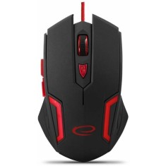 Mouse optic gaming cu fir Esperanza Fighter EGM205R 6 butoane Usb 2.0 2400dpi Negru/Rosu