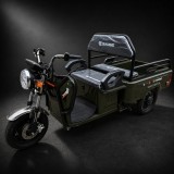 Triciclu Electric de Marfa XPB, Saige, Viteza Maxima 25 km/h, Motor 1600W, Baterie 60V/20Ah, Fara Permis, Mototricicleta Electrica de Transport, Verde