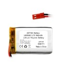 Acumulator Lithium Poliymer 12208 850mAh 1S 3.7V conector JST-BEC 48x30x6mm AKYGA Battery