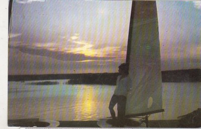 bnk cp Mamaia - Apus de soare la Siut-Ghiol - circulata foto