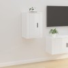 VidaXL Dulap TV montat pe perete, alb extralucios, 40x34,5x60 cm 816660