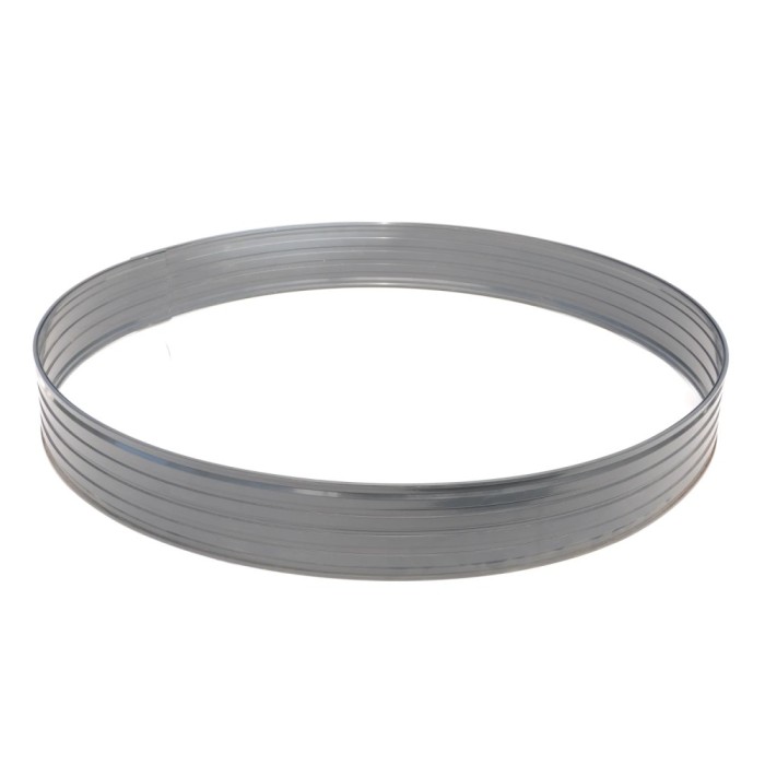Baumring aus Alu H&ouml;he 100 mm L&auml;nge 0.8 m Rasnekante rund
