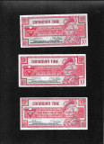 Set Canada 3 x 10 cents Tire Corporation semnaturi diferite