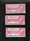 Set Canada 3 x 10 cents Tire Corporation semnaturi diferite, America de Nord