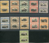 1906 , Lp 62 , Carol I , 40 de ani de domnie , 2 serii in pereche MNH , inclusiv eroarea