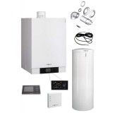 Centrala termica in condensare Viessmann Vitodens 200-W 49 kW, cu boiler monovalent Vitocell 300 litri