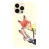 Husa compatibila cu Apple iPhone 12 Pro Max, Viceversa, model Judy and Nick Zootopia, Silicon, TPU, Transparent, Carcasa