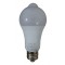 Bec cu LED , senzor miscare , senzor lumina , 9 W , fasung E 27 , lumina calda , elSales , alb