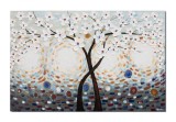 Cumpara ieftin Tablou pictat manual GIGANT living, dormitor, Copacul vietii (6) - 150x100cm ulei pe panza efect 3D, Superb!