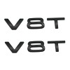 Set 2 embleme V8T pentru aripi Audi , negru, Porsche