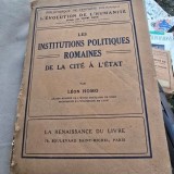 Les institutions politiques romains. De la cite a letat - Leon Homo