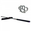 Set Autoaparare: Baston Telescopic 66cm Otel + Box Argintiu 1cm Ideallstore, Multicolor