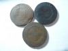 3 Monede 5 kopeici Rusia , cupru : :1872 ,1879 si 1881 ,cal. mediocru