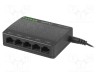 Switch Ethernet LANBERG RJ45 x5 1Gbps negru